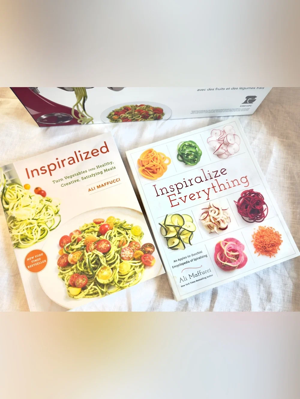 KitchenAid Blade Spiralizer with Peel Cut & Slice KSM1APC NIB Retail $129 +Books